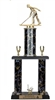 2 Post <BR>Male Shuffleboard Trophy<BR> 18-22 Inches<BR> 10 Colors