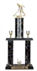 2 Post <BR>Female Shuffleboard Trophy<BR> 18-22 Inches<BR> 10 Colors