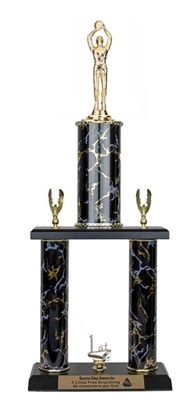 NEW 1 Light Gold basketball hoop trophy topper 5.75"