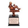 Arm Chair QB<BR> Fantasy Football Trophy<BR> 8.5 Inches