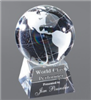 United Globe<BR> Premium Crystal Trophy<BR> 3.5 to 6 Inches