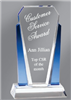 Premium Blue Victory<BR> Crystal Trophy<BR> 7 to 10 Inches