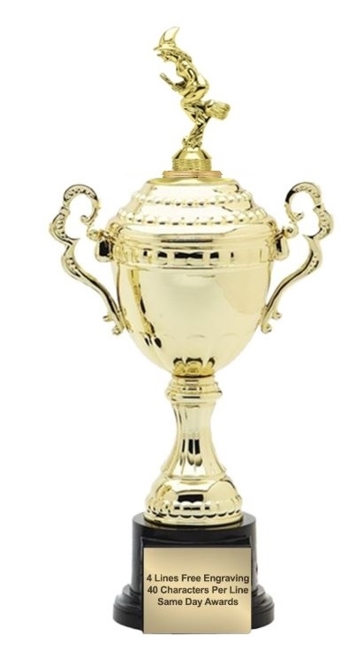 Monaco XL Gold Cup<BR> Witch Trophy<BR> 18.5 Inches