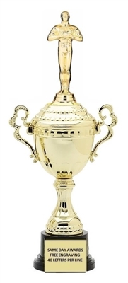 Monaco XL Gold Cup<BR> Achievement Trophy<BR> 18.5 Inches