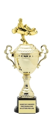 Monaco XL Gold Cup<BR> Go Kart Trophy<BR> 18.5  Inches