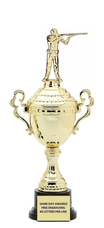 Monaco Gold Cup<BR> Male Trapshooter Trophy<BR> 13.5-17 Inches