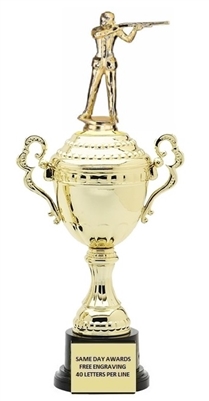 Monaco Gold Cup<BR> Female Trapshooter Trophy<BR> 13.5-17 Inches