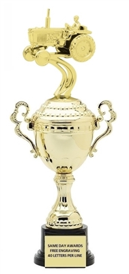Monaco Gold Cup<BR> Tractor Trophy<BR> 13.5-17 Inches
