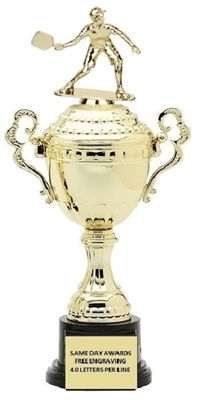 Monaco Gold Cup<BR> Male Pickleball Trophy<BR> 13.5-17 Inches