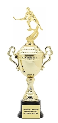 Monaco Gold Cup<BR> Male Motion Ice Hockey Trophy<BR> 13.5-17 Inches