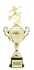 Monaco Gold Cup<BR> Female Motion Soccer Trophy<BR> 13.5-17 Inches