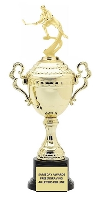 Monaco Gold Cup<BR> Female Motion Ice Hockey Trophy<BR> 13.5-17 Inches