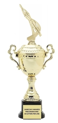 Monaco Gold Cup<BR> Female Motion Swimming Trophy<BR> 13.5-17 Inches