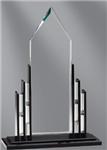 Premium Black Cathedral<BR> Crystal Trophy<BR> 14 Inches