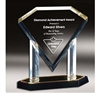 Presidential Diamond<BR> Gold Acrylic Trophy<BR> 12 Inches