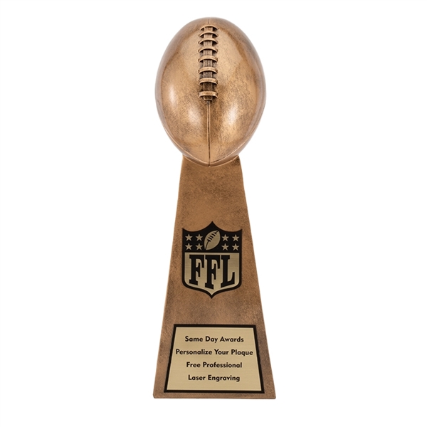 Gold Lil Vince<BR> Football Trophy<BR> 10.75 Inches