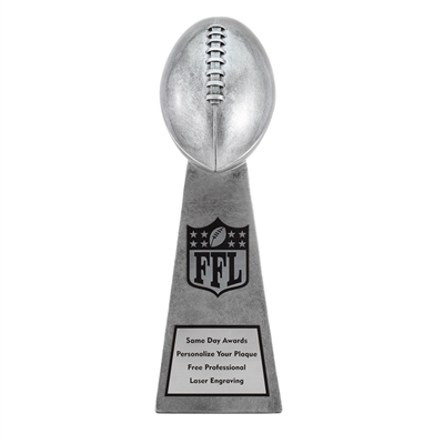 Silver Vince<BR> Football Trophy<BR> 15 Inches