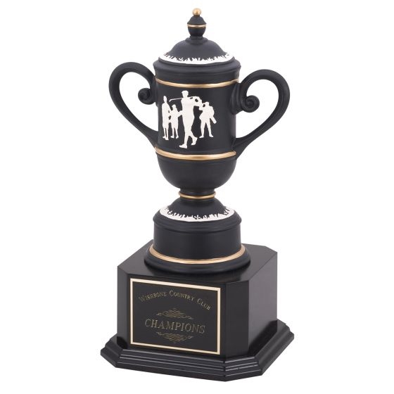 Premium Cameo Cup<BR> Ebony Wood Base<BR> 14 or 17 Inch Size