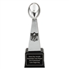 Up to 16 Year<BR>Chrome Plated Resin<BR> Vince Tower<BR> Fantasy Football Trophy<BR> 20 Inches