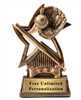 Star Baseball Trophy<BR> 6 Inches