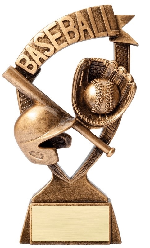 Baseball Ribbon Banner Trophy