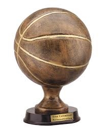 Premium Bronze Basketball Trophy 13 Inches