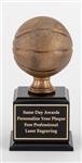Premium Antqiue Gold<BR>Basketball Trophy<BR>9 Inches