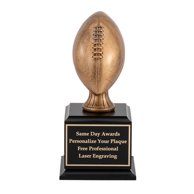 Premium Bronze <BR> Football Trophy<BR> 9 Inches