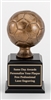 Premium Bronze <BR> Soccer Ball Trophy<BR> 9 Inches