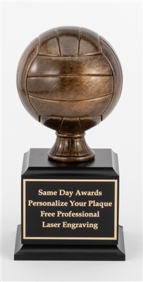 Premium Bronze <BR> Volleyball Trophy<BR> 9 Inches