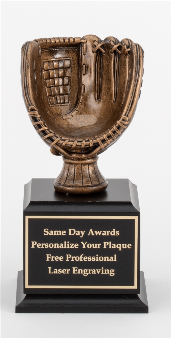 Premium Bronze <BR> Baseball/Softball Trophy<BR> 8.75 Inches