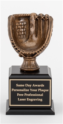 Premium Bronze <BR> Baseball/Softball Trophy<BR> 8.75 Inches