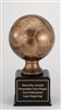 Up to 16 Year<BR>Premium Bronze <BR>Soccer Ball Trophy<BR>17 Inches