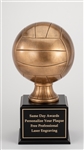 Up to 16 Year<BR>Premium Bronze<BR>Volleyball Trophy<BR>17 Inches
