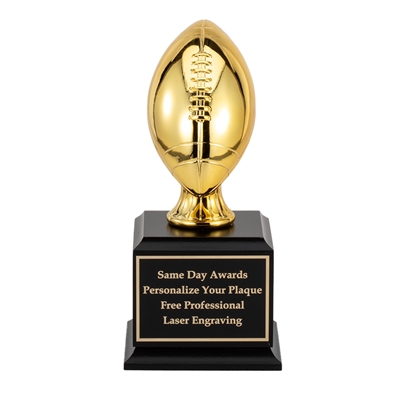 Gold Elite<BR> Small Football Trophy <BR> 9 Inches