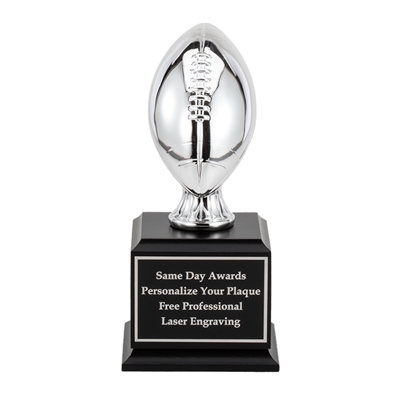 Silver Elite<BR> Small Football Trophy <BR> 9 Inches