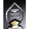 Same Day<BR>Premium Marquis<BR> Gold Acrylic Trophy<BR> 9 Inch