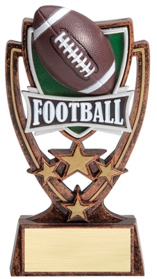 4 Star<BR> Football Trophy<BR> 6 Inches