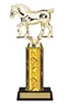 Single Column<BR> Work Horse Trophy<BR> 10-12 Inches<BR> 9 Colors