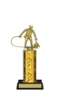 Single Column<BR> Fisherman Trophy<BR> 10-12 Inches<BR> 10 Colors